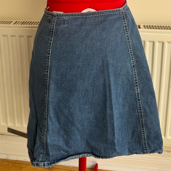 Vintage Denim Wrap Skirt - Picture 3 of 4